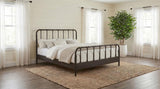 Rocco All Wood Water Pipe Open Frame Queen Bed Dark Bronze | Brown | Dark Bronze | 310035Q