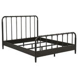 Rocco All Wood Water Pipe Open Frame Queen Bed Dark Bronze | Brown | Dark Bronze | 310035Q