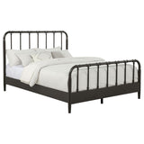 Rocco All Wood Water Pipe Open Frame Queen Bed Dark Bronze | Brown | Dark Bronze | 310035Q