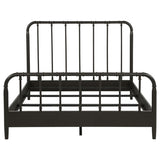 Rocco All Wood Water Pipe Open Frame Queen Bed Dark Bronze | Brown | Dark Bronze | 310035Q