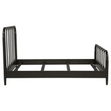 Rocco All Wood Water Pipe Open Frame Queen Bed Dark Bronze | Brown | Dark Bronze | 310035Q