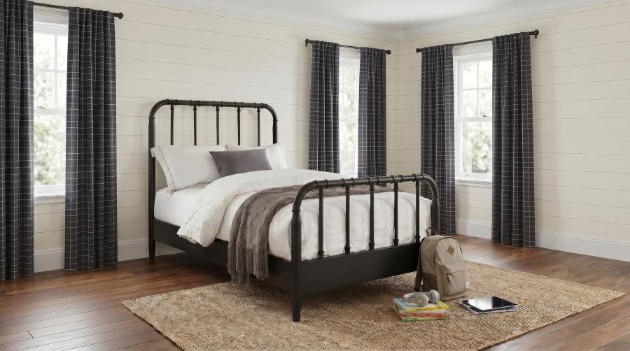 Rocco All Wood Water Pipe Open Frame Twin Bed Dark Bronze | Twin | Brown | Dark Bronze | 310035T