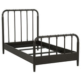 Rocco All Wood Water Pipe Open Frame Twin Bed Dark Bronze | Twin | Brown | Dark Bronze | 310035T