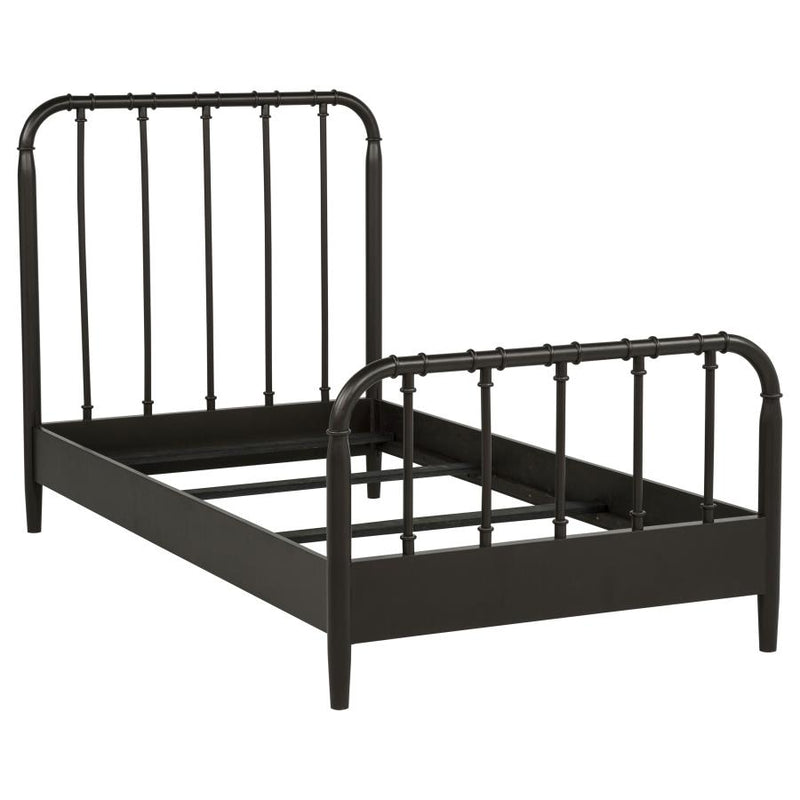 Rocco All Wood Water Pipe Open Frame Bed Dark Bronze