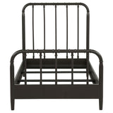 Rocco All Wood Water Pipe Open Frame Twin Bed Dark Bronze | Twin | Brown | Dark Bronze | 310035T