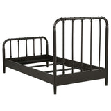Rocco All Wood Water Pipe Open Frame Twin Bed Dark Bronze | Twin | Brown | Dark Bronze | 310035T