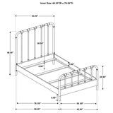 Rocco All Wood Water Pipe Open Frame Twin Bed Dark Bronze | Twin | Brown | Dark Bronze | 310035T