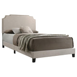 Tamarac Upholstered Full Panel Bed Beige | Full | Beige | 310061F