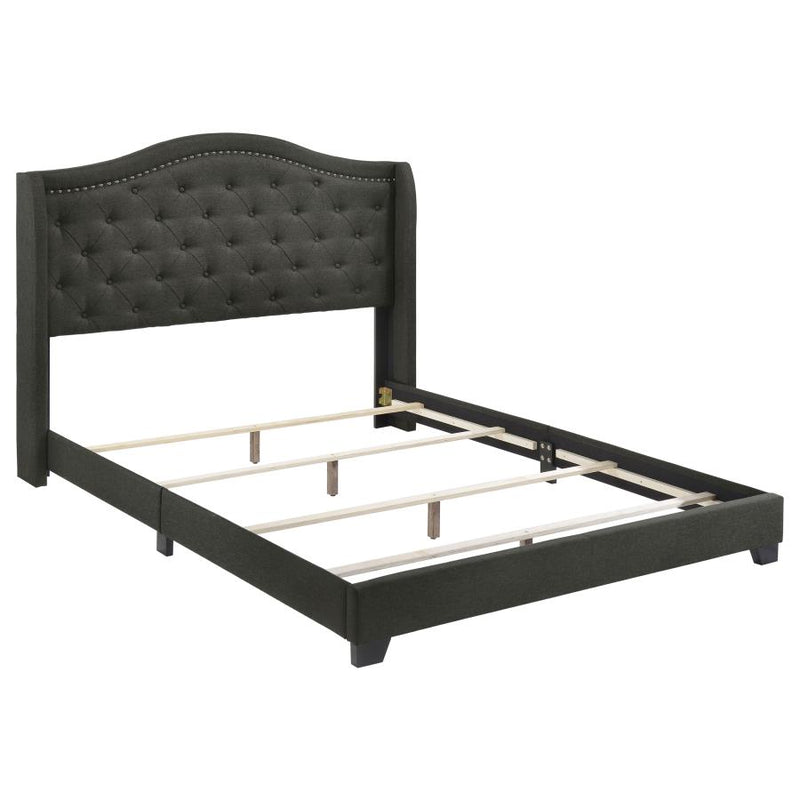 Sonoma Upholstered Wingback Bed Grey
