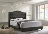 Sonoma Upholstered Eastern King Wingback Bed Grey | Grey | 310072KE
