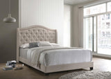 Sonoma Upholstered Full Wingback Bed Beige | Full | Beige | 310073F