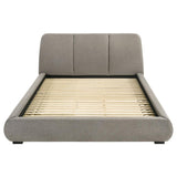 Mokena 46-inch Upholstered California King Platform Bed Taupe | Grey | Taupe | 310090KW