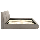 Mokena 46-inch Upholstered California King Platform Bed Taupe | Grey | Taupe | 310090KW