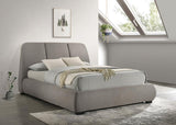 Mokena 46-inch Upholstered Queen Platform Bed Taupe | Queen | Grey | Taupe | 310090Q