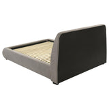 Mokena 46-inch Upholstered Queen Platform Bed Taupe | Queen | Grey | Taupe | 310090Q