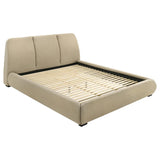 Mokena 46-inch Upholstered California King Platform Bed Brown | Brown | Light Brown | 310091KW