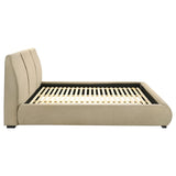 Mokena 46-inch Upholstered California King Platform Bed Brown | Brown | Light Brown | 310091KW