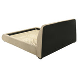 Mokena 46-inch Upholstered California King Platform Bed Brown | Brown | Light Brown | 310091KW