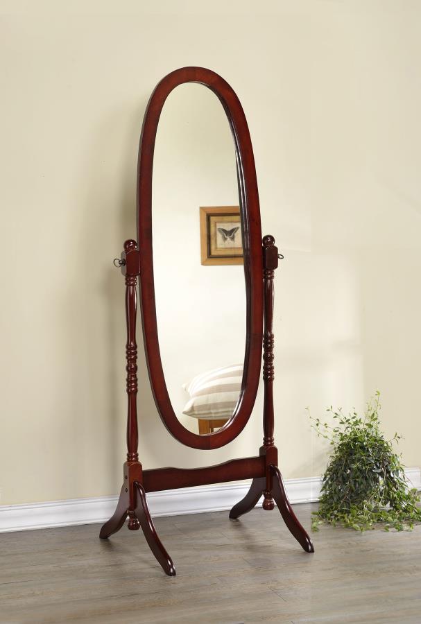 Foyet Wood Adjustable Full Length Cheval Mirror Merlot | King | Brown | Merlot | 3101