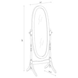 Foyet Wood Adjustable Full Length Cheval Mirror Merlot | King | Brown | Merlot | 3101