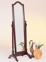 Cabot Wood Adjustable Full Length Cheval Mirror Merlot | Full | Brown | Merlot | 3103