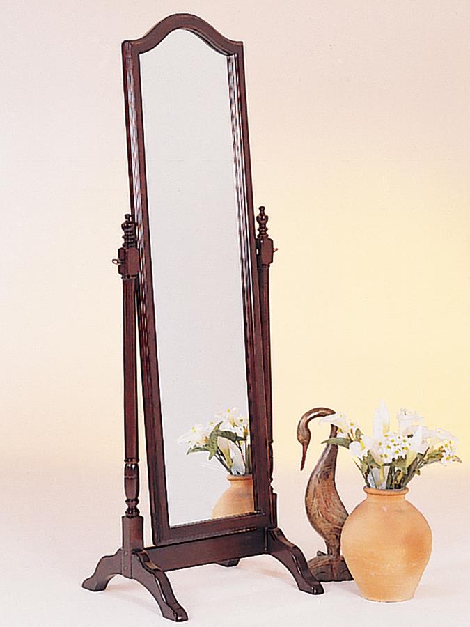 Cabot Wood Adjustable Full Length Cheval Mirror Merlot | Full | Brown | Merlot | 3103