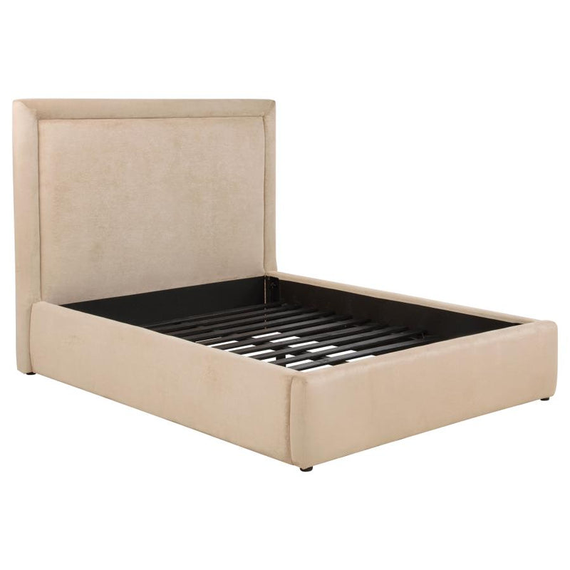 Lawson 54-inch Upholstered Platform Bed Light Saddle