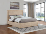 Lawson 54-inch Upholstered Eastern King Platform Bed Saddle | Eastern King | Brown | Light Saddle | 315835LKE