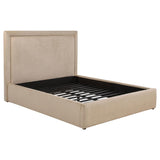 Lawson 54-inch Upholstered Eastern King Platform Bed Saddle | Eastern King | Brown | Light Saddle | 315835LKE