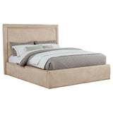 Lawson 54-inch Upholstered Eastern King Platform Bed Saddle | Eastern King | Brown | Light Saddle | 315835LKE