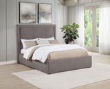 Lawson 54-inch Upholstered Full Panel Platform Bed Mushroom | Full | Beige | Mushroom | 315835MF