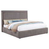 Lawson 54-inch Upholstered Eastern King Platform Bed Mushroom | Grey | Mushroom | 315835MKE