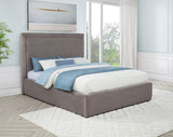 Lawson 54-inch Upholstered Queen Platform Bed Mushroom | Queen | Beige | Mushroom | 315835MQ