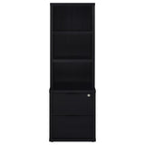 Westpark 3-piece Full Bedroom Set Bookcase Headboard Black | Black | 315851F-SET