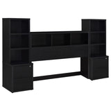Westpark 3-piece Queen Bedroom Set Bookcase Headboard Black | Black | 315851Q-SET