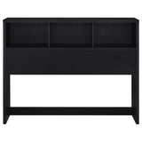 Westpark 49-inch Queen Bookcase Headboard Black | Black | 315851Q
