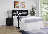 Westpark 49-inch Queen Bookcase Headboard Black | Black | 315851Q