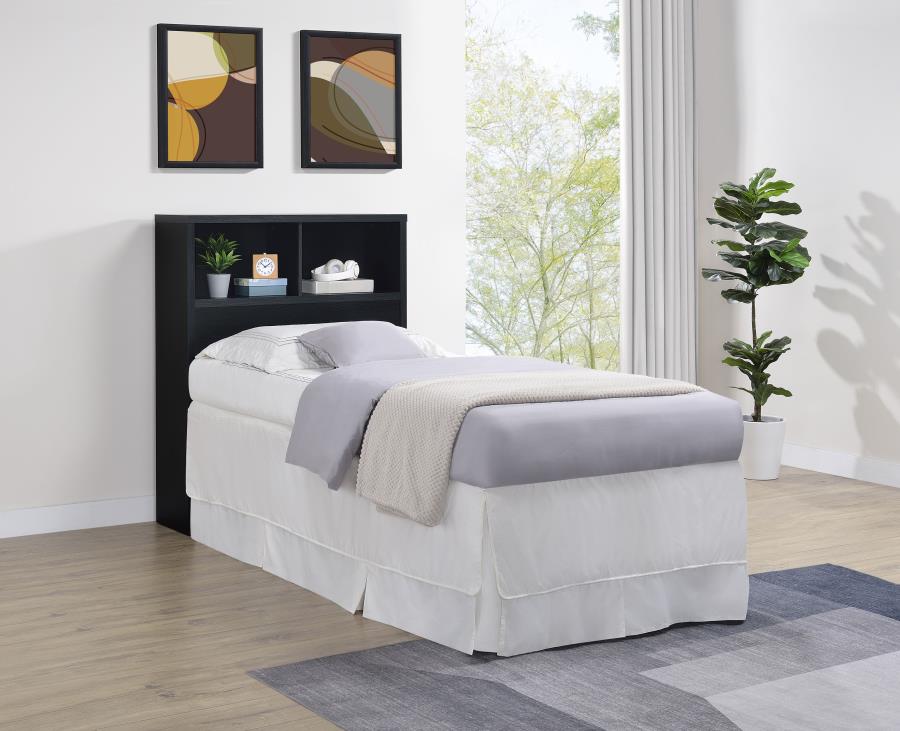 Westpark 49-inch Twin Bookcase Headboard Black | Twin | Black | 315851T