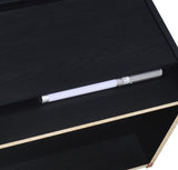 Westpark 2-drawer Nightstand LED Lights and USB Black | Black | 315852
