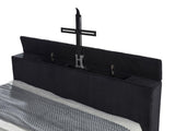 Tisdall California King Flame Visualizer TV Bed Black | California King | Black | 315868BLKKW