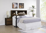 Westpark 49-inch Queen Bookcase Headboard Dark Pine | Brown | Dark Pine | 315881Q