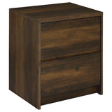 Westpark 2-drawer Nightstand LED Lights and USB Dark Pine | Brown | Dark Pine | 315882