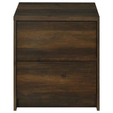 Westpark 2-drawer Nightstand LED Lights and USB Dark Pine | Brown | Dark Pine | 315882