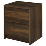 Westpark 2-drawer Nightstand LED Lights and USB Dark Pine | Brown | Dark Pine | 315882