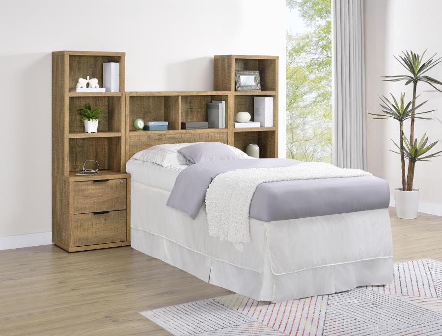 Westpark 3-piece Twin Bedroom Set Bookcase Headboard Mango | Twin | Brown | Mango | 315901T-SET