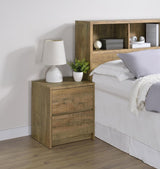 Westpark 2-drawer Nightstand LED Lights and USB Mango | Brown | Mango | 315902