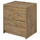 Westpark 2-drawer Nightstand LED Lights and USB Mango | Brown | Mango | 315902