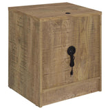 Westpark 2-drawer Nightstand LED Lights and USB Mango | Brown | Mango | 315902