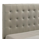 Medley Genuine Leather Eastern King Platform Bed Tan | Eastern King | Beige | Tan | 315911TANKE