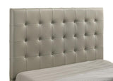 Medley Genuine Leather Queen Panel Platform Bed Tan | King | Beige | Tan | 315911TANQ